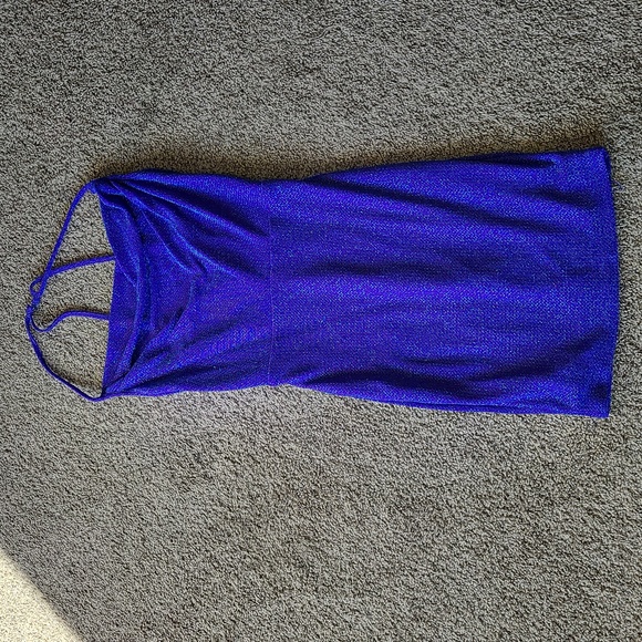 Sparkly Blue Party Dress - Picture 1 of 4